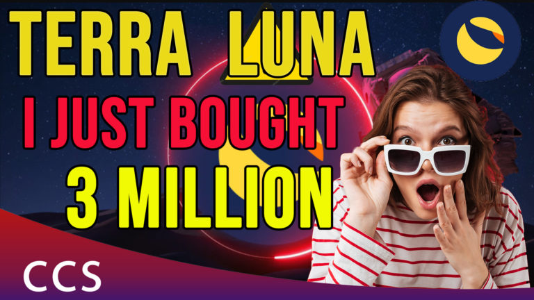 Terra LUNA. I Just BOUGHT 3 million.