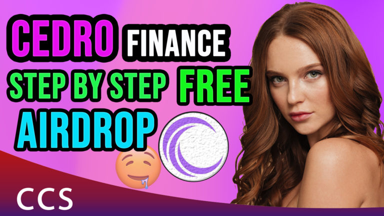 Cedro Finance Airdrop - Step by Step