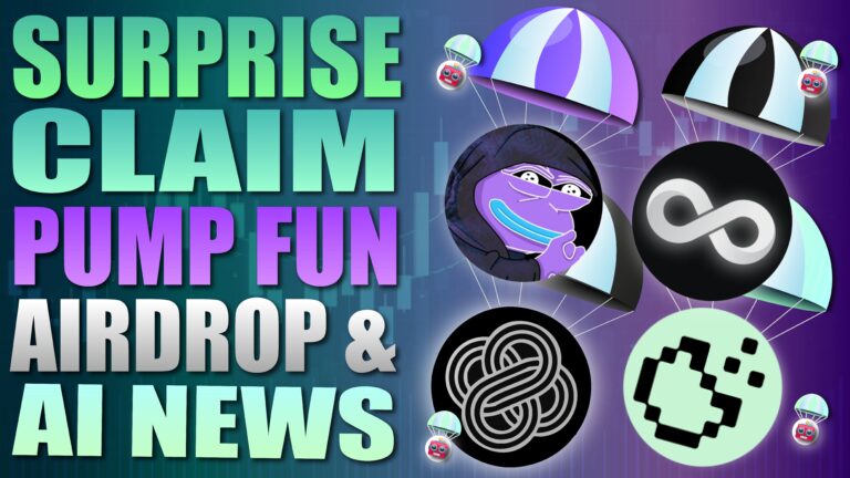 1 Surprise airdrop claim, Pump Fun token and airdrop, ICO level returns possible. AI news and much more